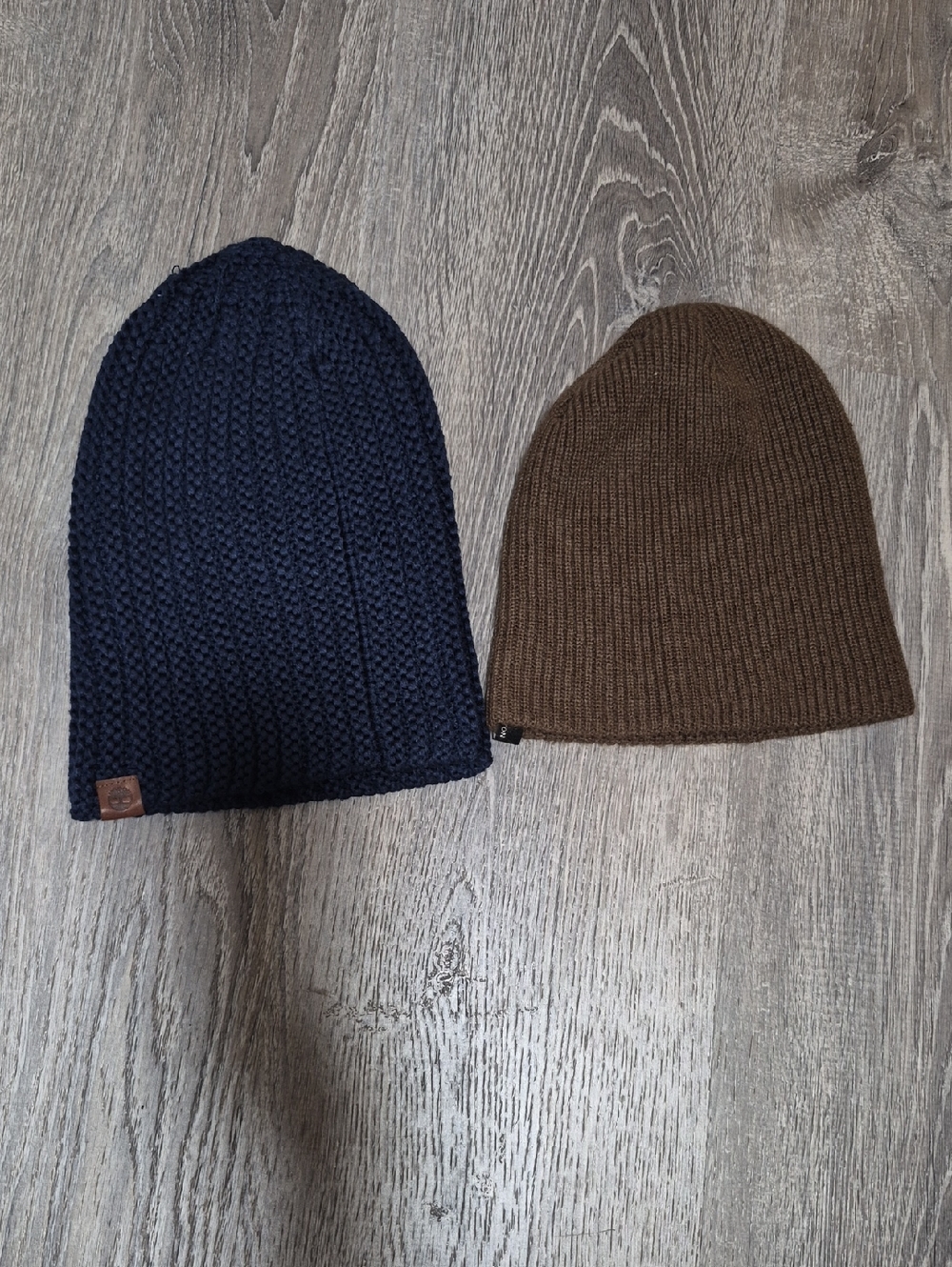 Brixton & Timberland Knit Beanie - Navy & Brown